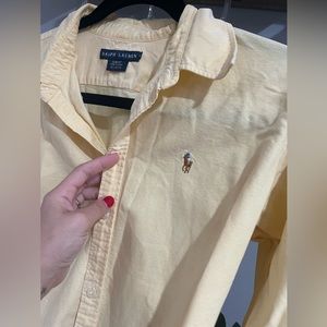 RALPH LAUREN soft yellow shirt
